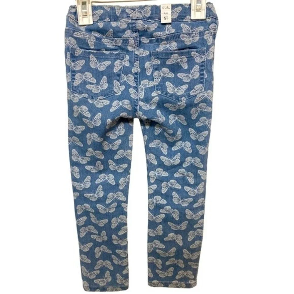 The Children’s Place Toddler Girls Butterfly Denim Pull On Jeggings